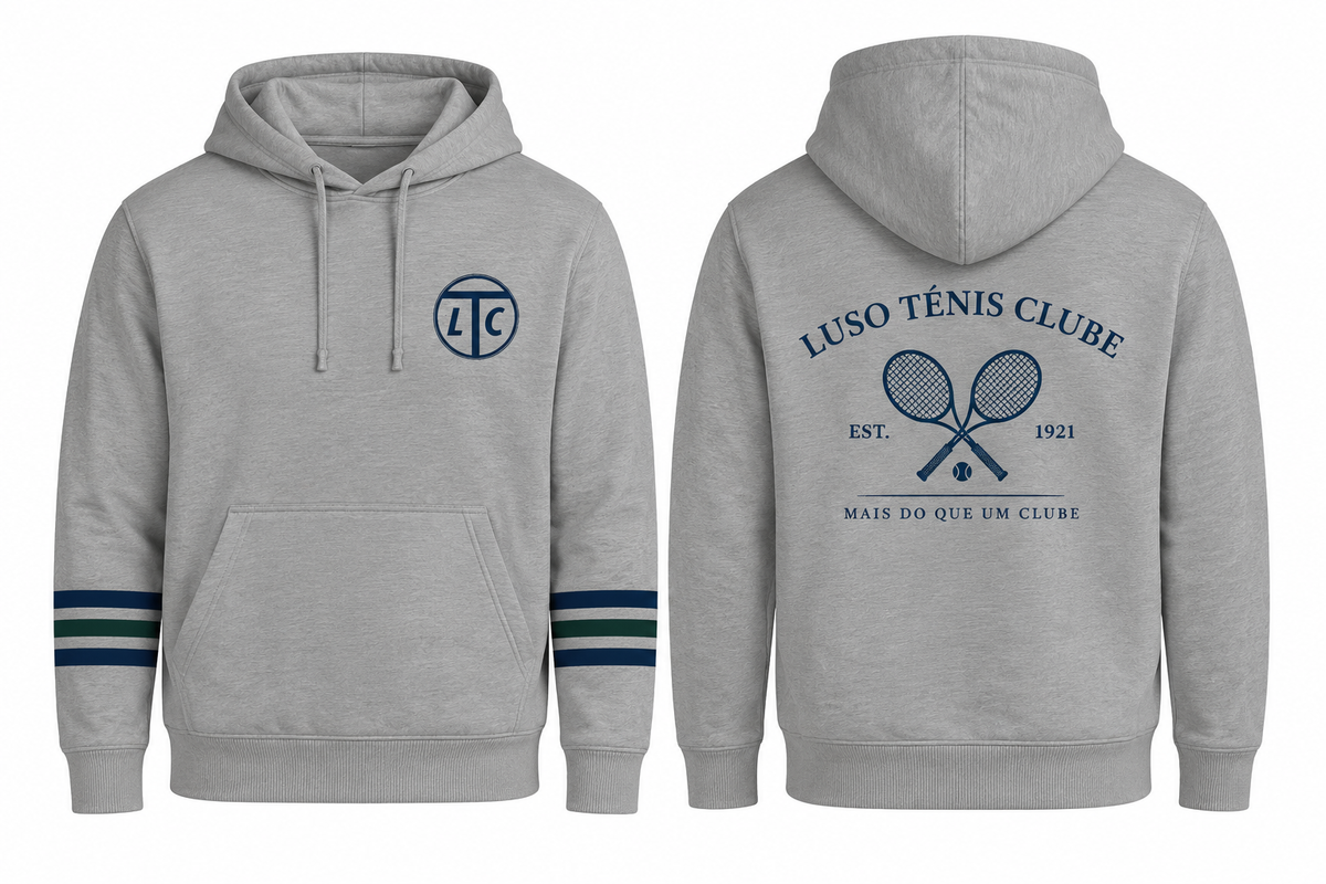 Sweat com Capuz Luso Ténis Clube | Hoodie Oficial com Estampa DTF