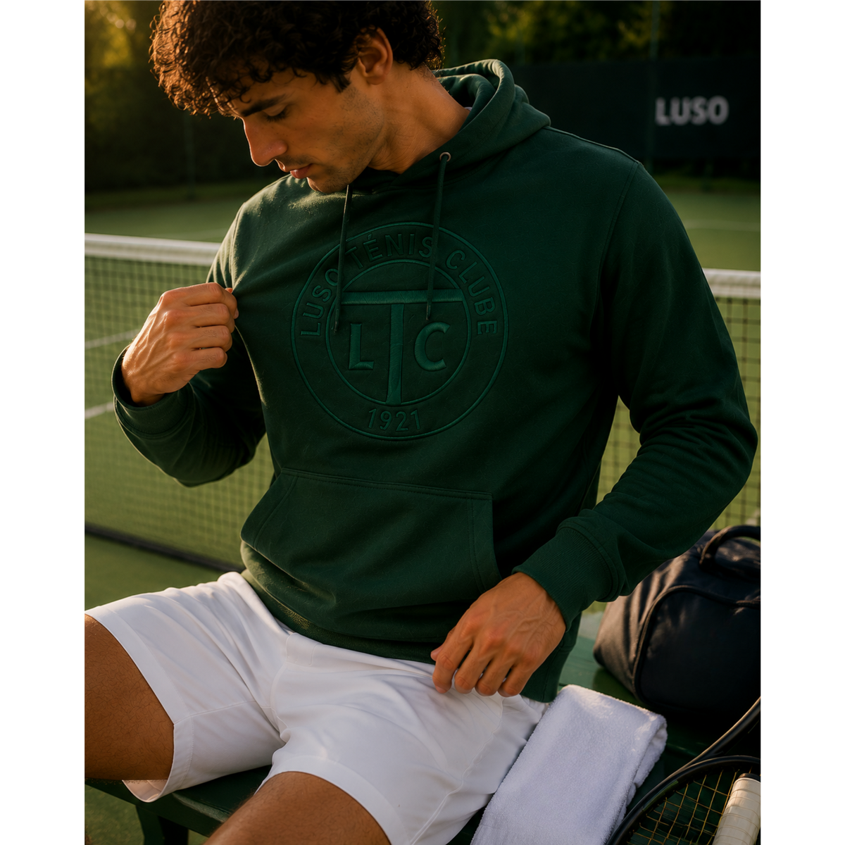 Hoodie Bordado - Luso Ténis Clube