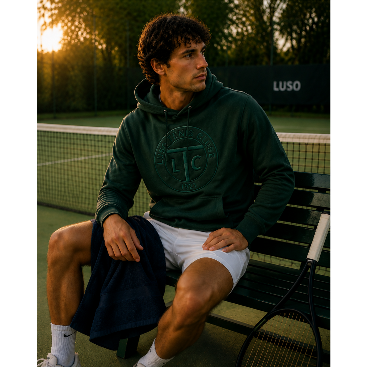 Hoodie Bordado - Luso Ténis Clube
