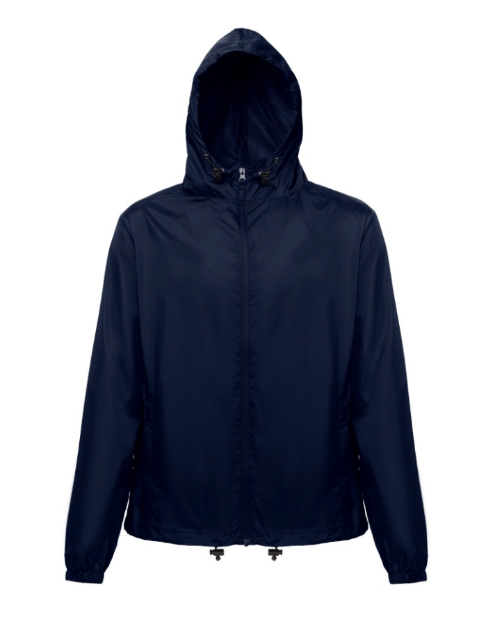 Unisex Lightweight Windbreaker with Lined Hood