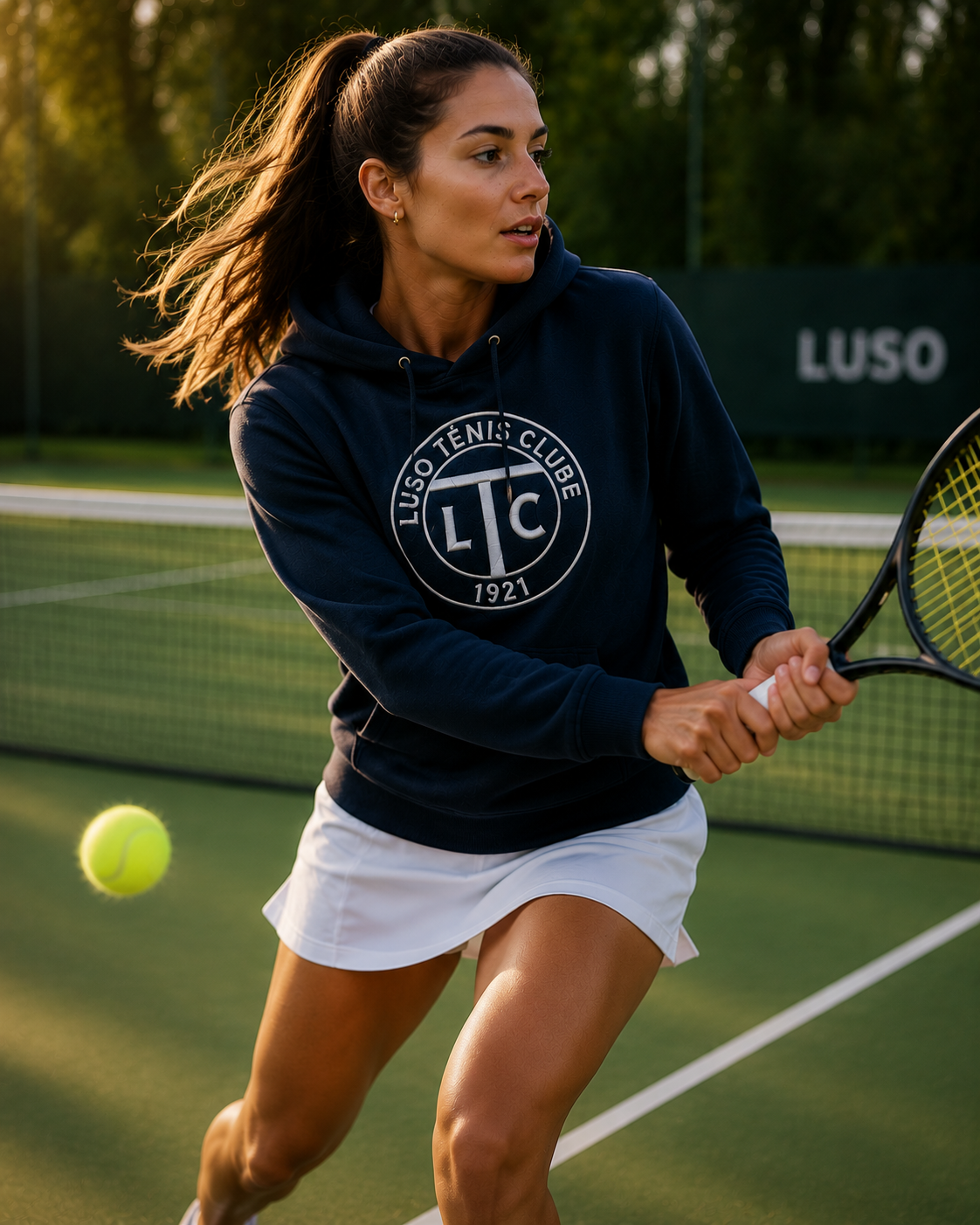 Hoodie Bordado - Luso Ténis Clube