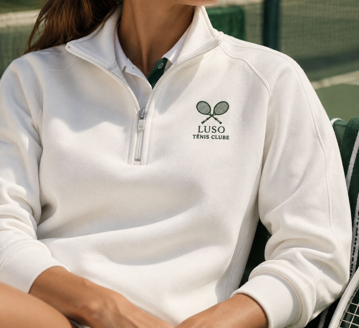 Luso Ténis Clube — Sweatshirt Quarter Zip Bordada
